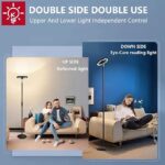 Keepsmile Double Side Lighting Led Floor Lamp with Remote Smart App 36W/2600LM Bright Tall Standing RGB Floor Lamp - Image 2