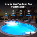 HYMIOR LED Pool Light for Inground Pool 120V 65W PRO, White Light 6500K - Image 2