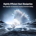 HYMIOR LED Pool Light for Inground Pool 120V 65W PRO, White Light 6500K - Image 4