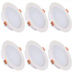 12 Pack 6 Inch LED Recessed Ceiling Light, Dimmable, 2700K-5000K 5CCT, 1200LM 12W 120V - Image 2