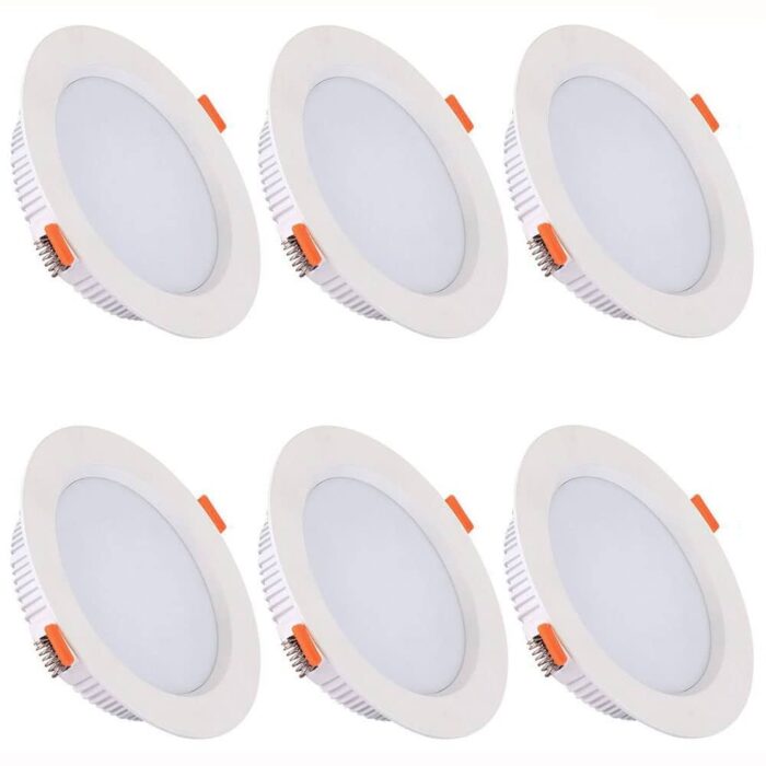 12 Pack 6 Inch LED Recessed Ceiling Light, Dimmable, 2700K-5000K 5CCT, 1200LM 12W 120V - Image 2